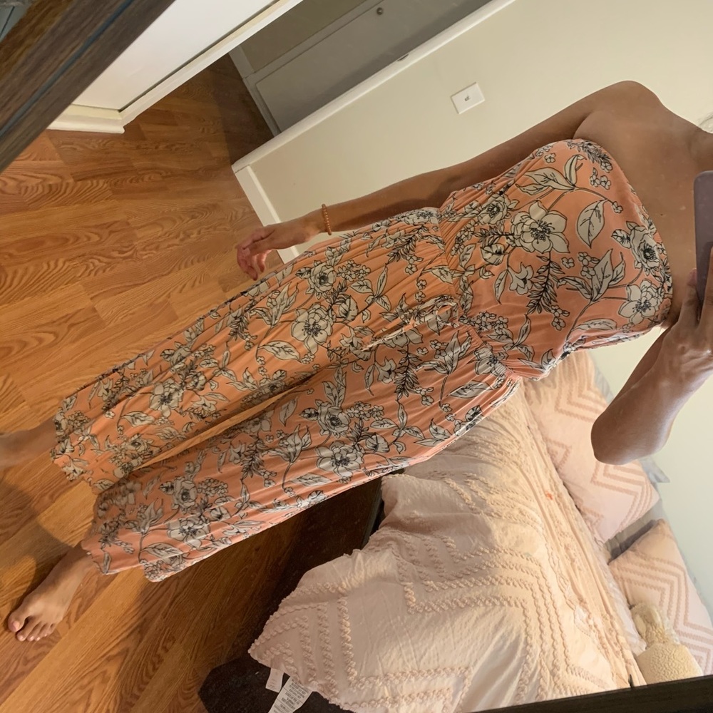 Light pink floral Jumpsuit